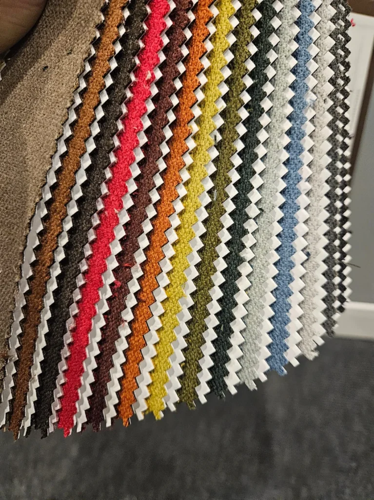 Cushion colour options for campervan seating